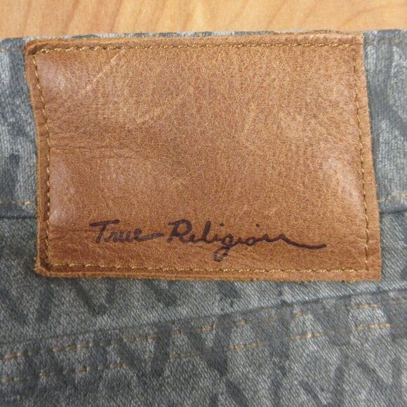 TRUE RELIGION Halle Mojave Lonestar Snakeskin Skinny Jeans Womens Sz 28 USA Seal - Picture 11 of 16